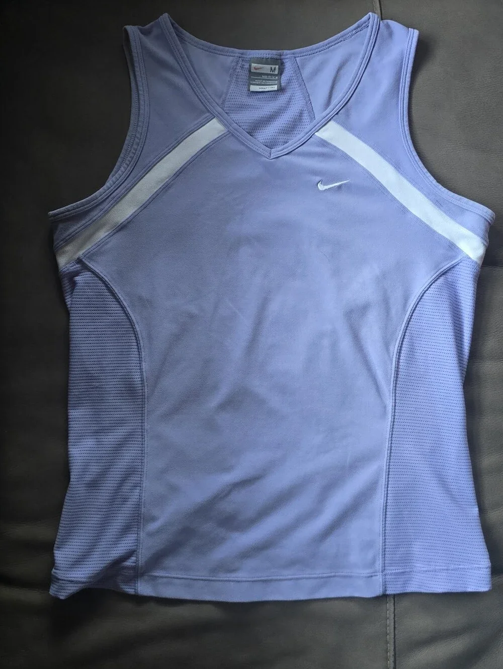 Nike Lavender Athletic Tank Top with White Trim